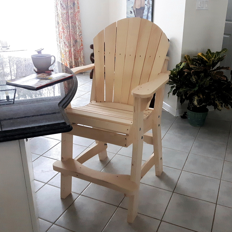 Adirondack Tall Chair plans The Barley Harvest Woodworking