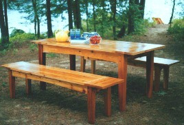  Table/Outdoor Harvest Table.The Barley Harvest Woodworking Plans