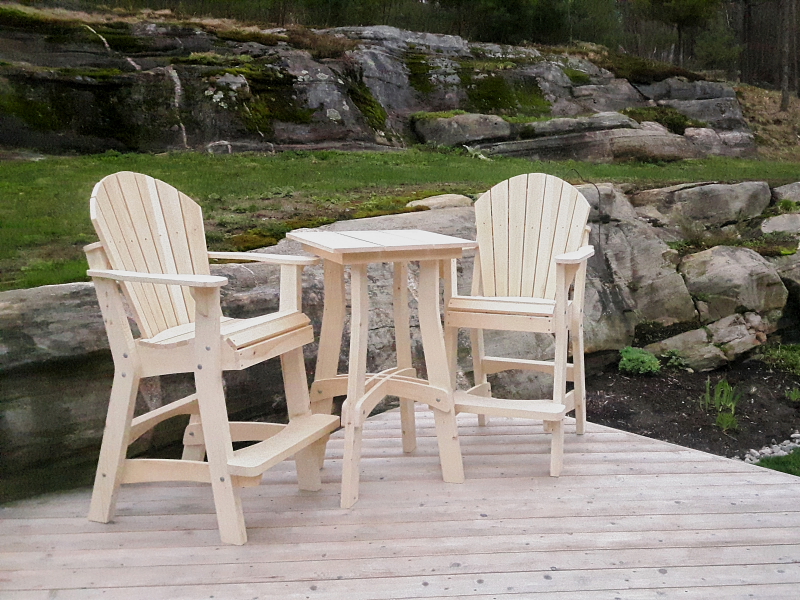 Adirondack Tall Table Plans - The Barley Harvest Woodworking