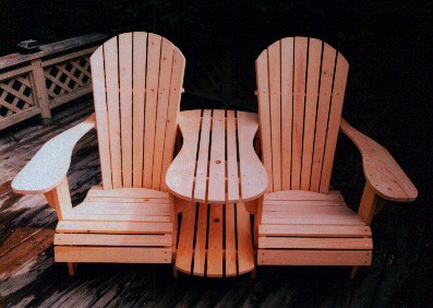 Adirondack or Muskoka Chair Settee Kit.The Barley 